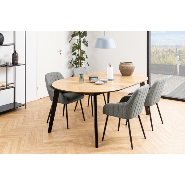 Stół rozkładany Georgetown okrągły dąb - ACTONA